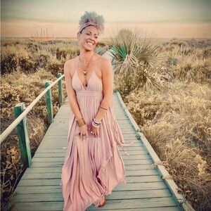 🌸maxi peasant dress🌸